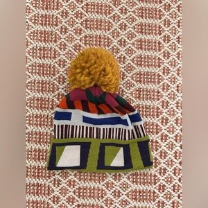 Barbieri Knit Abstract Orint Beanie